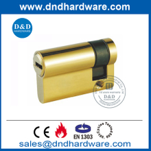 Cerradura de pestillo de noche de latón de medio cilindro con llave-DDLC010