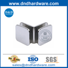 Abrazaderas de vidrio de 90 grados de seguridad AISI 304 para puerta de vidrio de ducha-DDGC005
