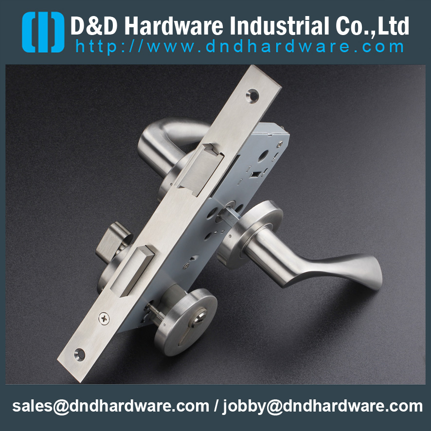 Cerradura de embutir de acero inoxidable para puerta de metal-DDML034