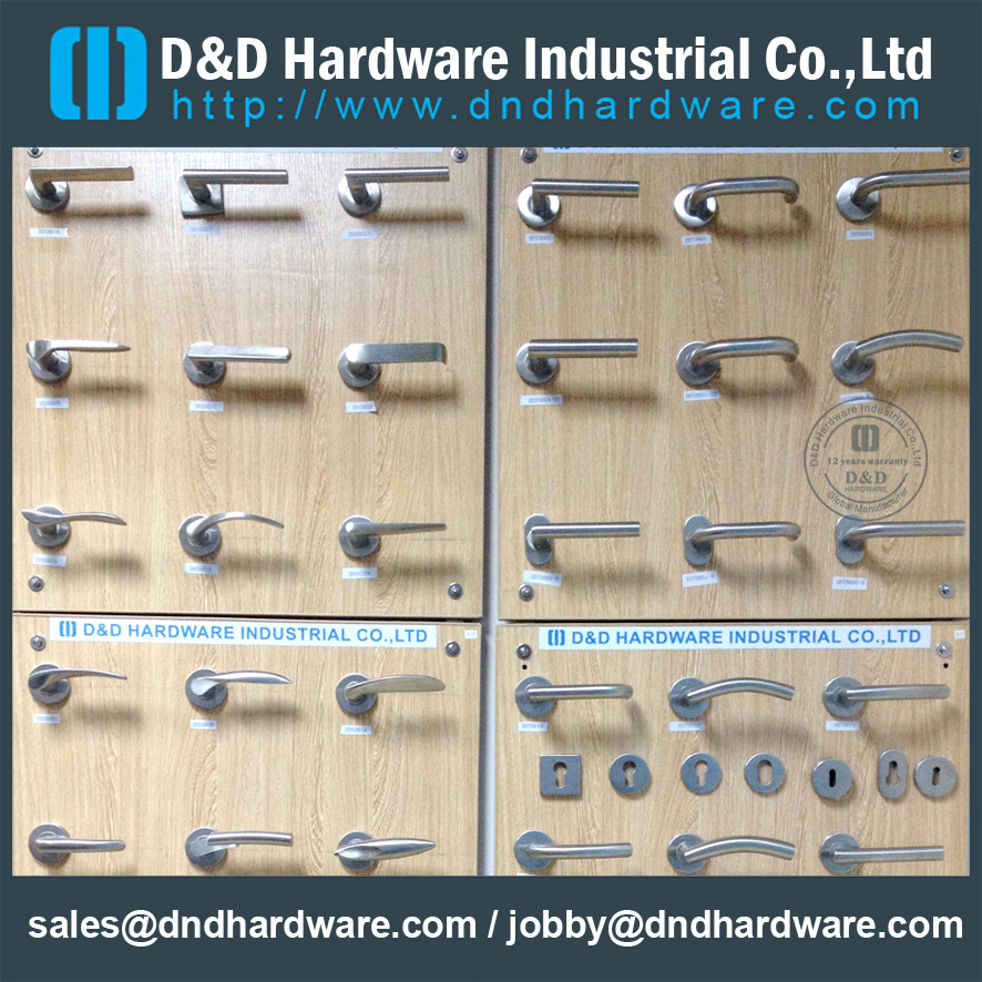 Manija 304 de acero inoxidable para puerta simple externa DDPH027