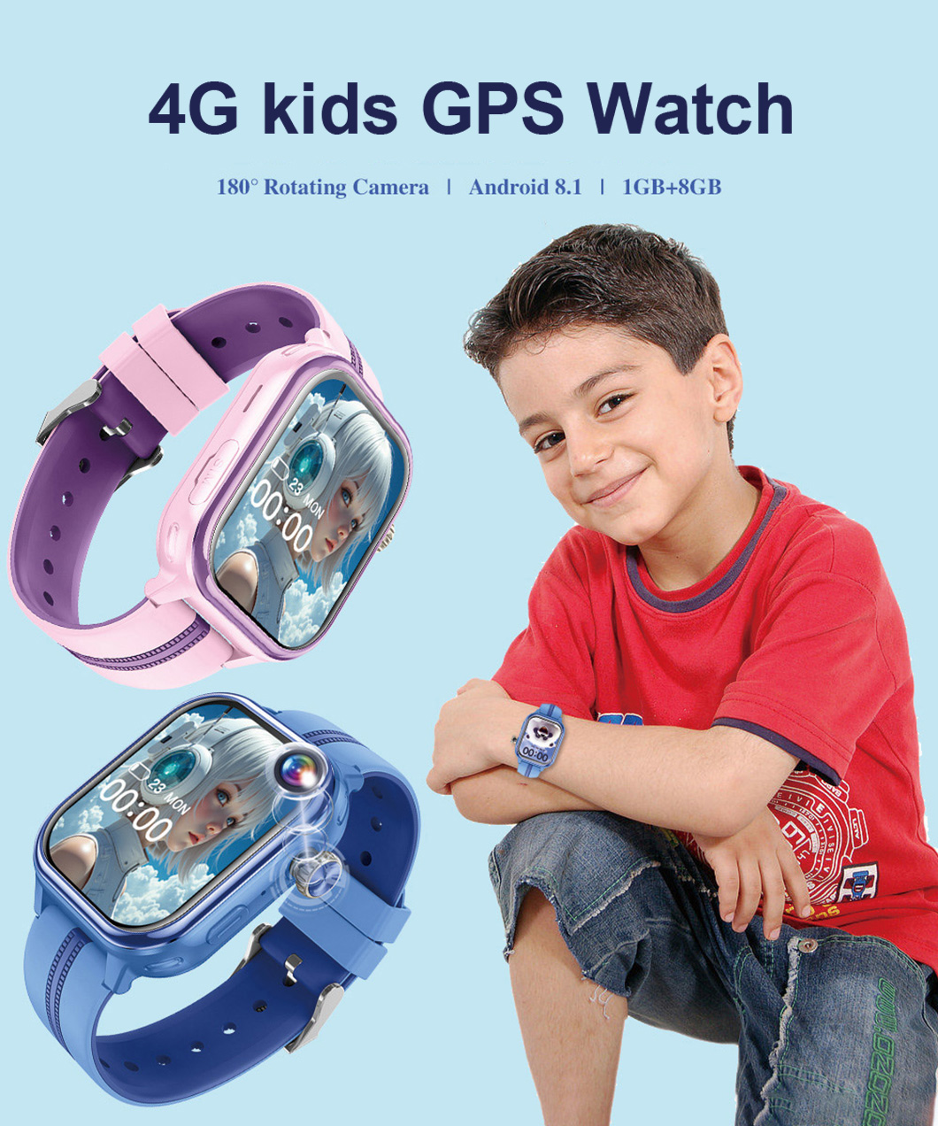 C&aacute;mara oculta AI 4G Reloj GPS para ni&ntilde;os P42