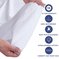 King Mattress Protector 100% Waterproof Mattress Pad Cover Breathable/Hypoallergenic/Vinyl Free