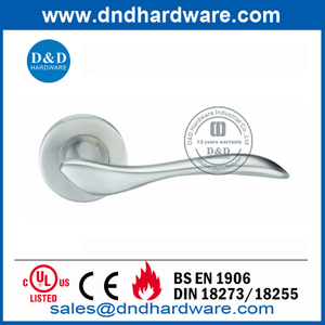 Manija de palanca sólida para puerta de dormitorio de acero inoxidable moderno-DDSH014