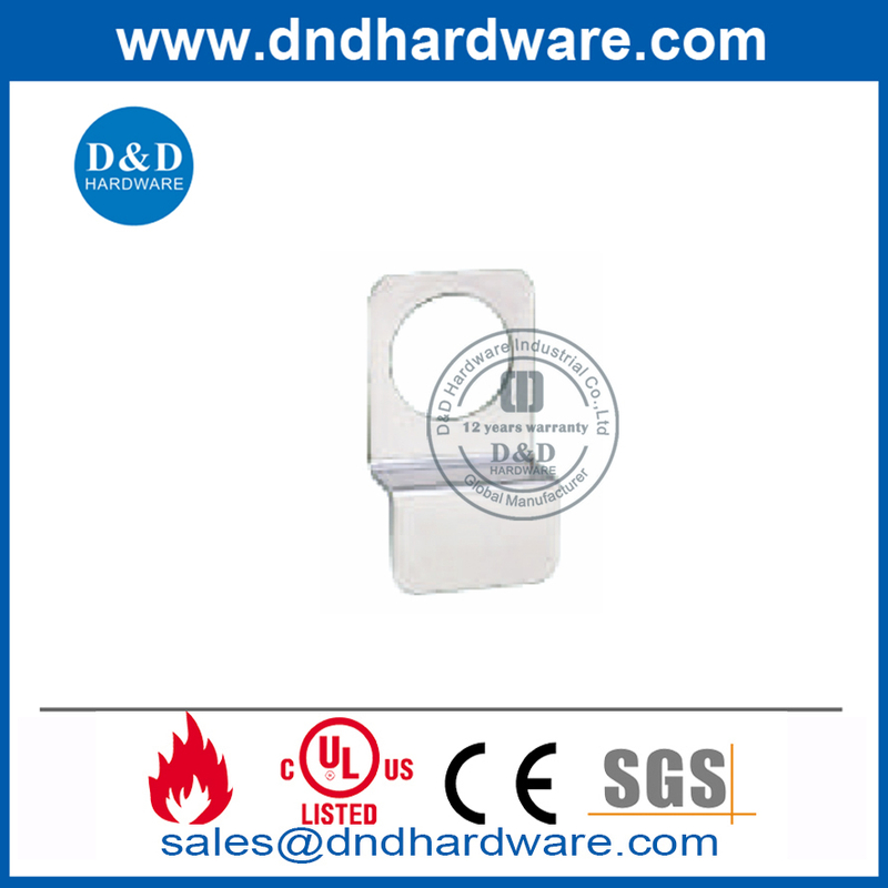 Placa de cierre nocturno de acero inoxidable con cilindro-DDPD019