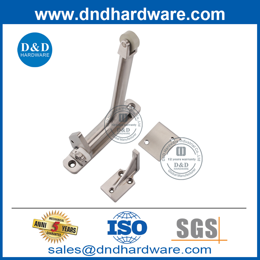 Seletor de porta de gravidade de aço inoxidável de 9 polegadas para porta de metal-DDDR001