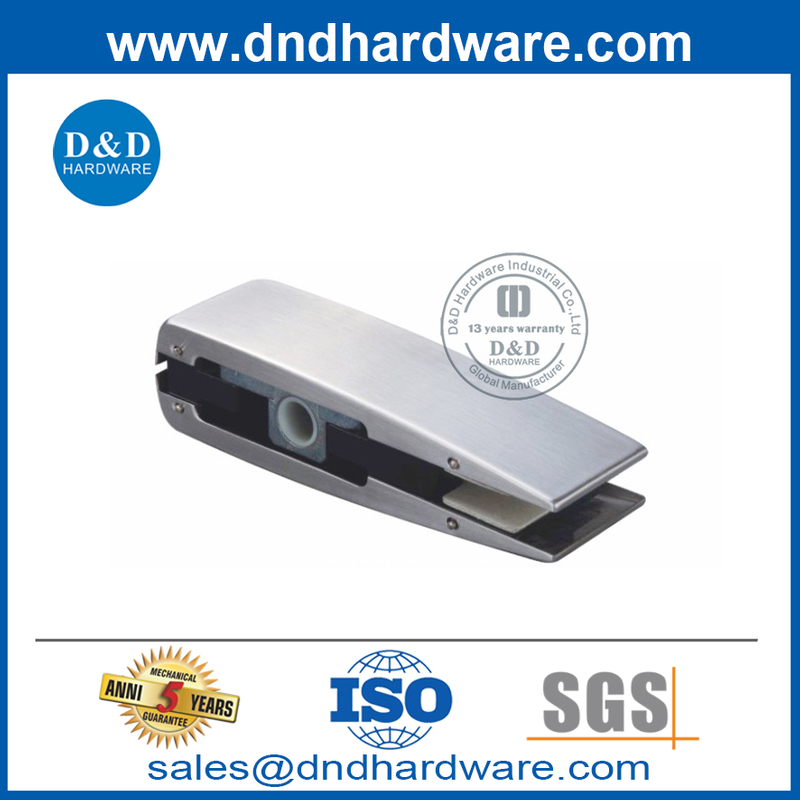 Accesorio de parche superior de puerta de vidrio de 12 mm para puerta comercial-DDPT007