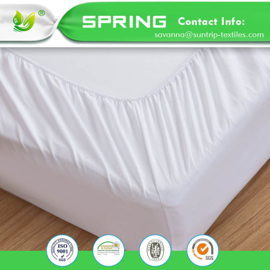 Mattress Protector Cover Terry Cloth Waterproof Soft Bed Sheet Queen Size White