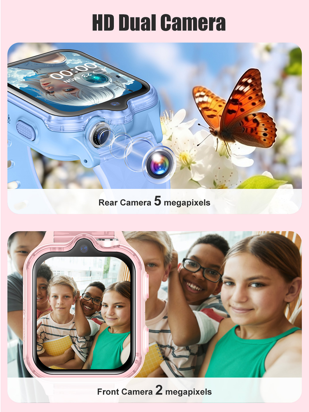 Reloj GPS para ni&ntilde;os 4G con doble c&aacute;mara D49S