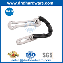 Trava de corrente de segurança para porta deslizante de aço inoxidável prateado sólido-DDDG003