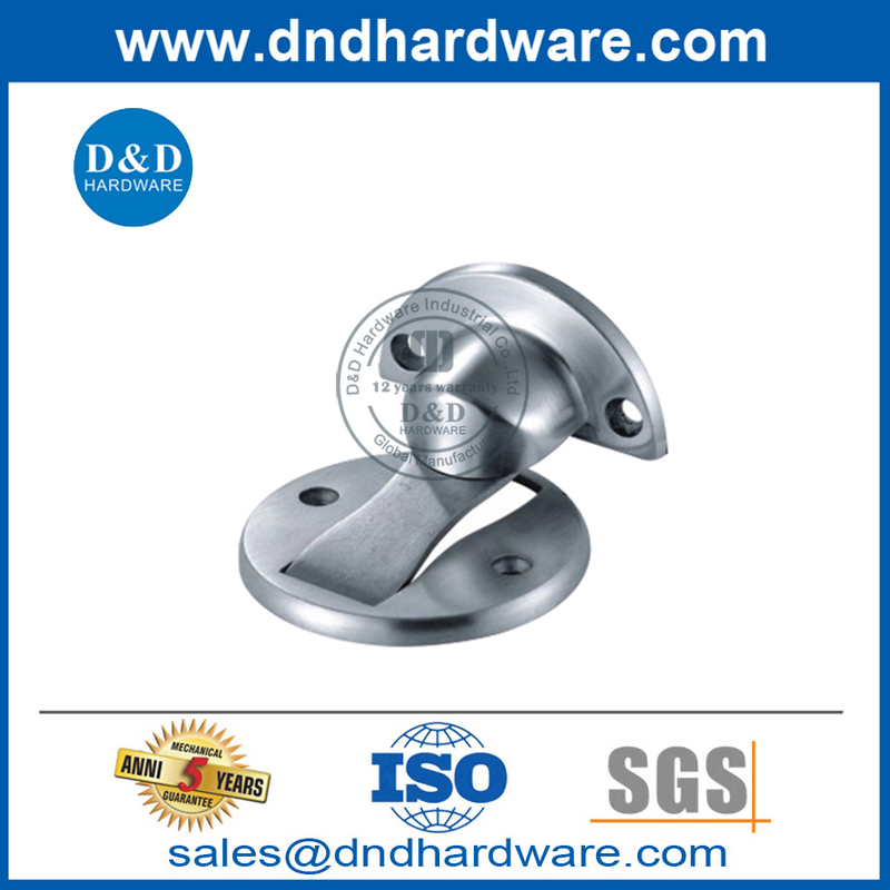 Soporte de tope de puerta comercial magnético oculto de aleación de zinc de seguridad-DDDS036
