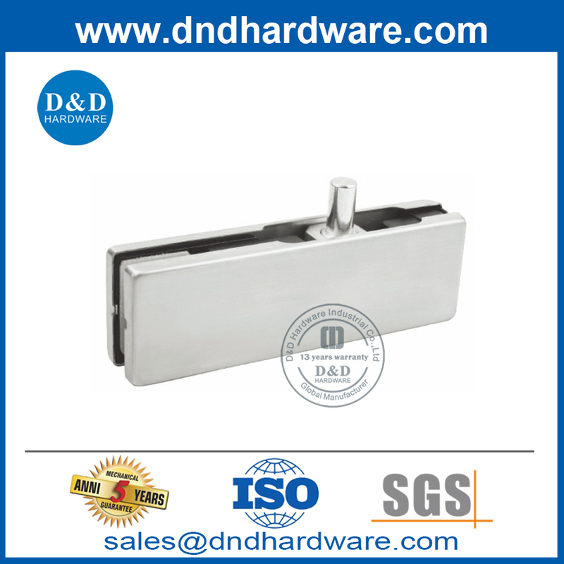 Accesorios para puertas de vidrio Acabado satinado sobre panel Patch Fitting-DDPT002