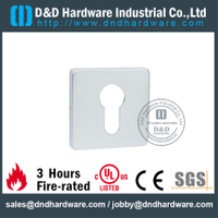  Escudo de acero inoxidable 316 cuadrado con ojo de cerradura para puertas de metal-DDES002