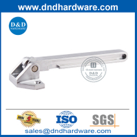 Protector de puerta de madera de níquel satinado plateado de aleación de zinc recto-DDDG009