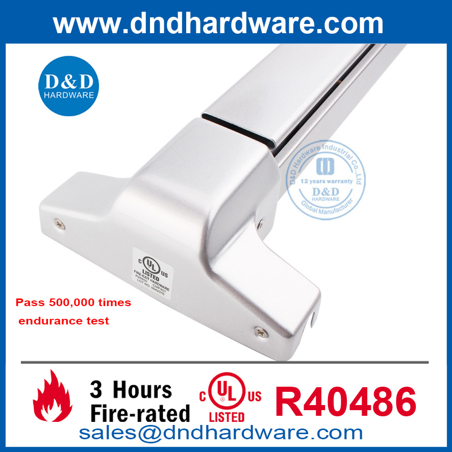 Diseño Hardware Acero ANSI UL Fire Vertical Panic Exit Device-DDPD004