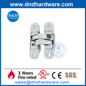 Dobradiça de porta invisível ajustável em liga de zinco 3-D-DDCH009