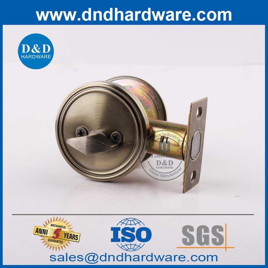 Cerradura de cerrojo de cerrojo de doble cilindro de acero inoxidable-DDLK007