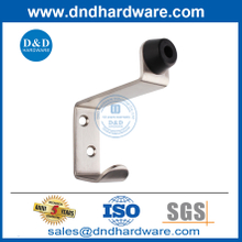 Batente de porta de banheiro público contemporâneo de aço inoxidável com gancho para revestimento-DDDS024