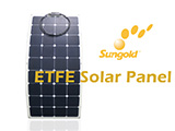 Los paneles solares de Sungold ETFE