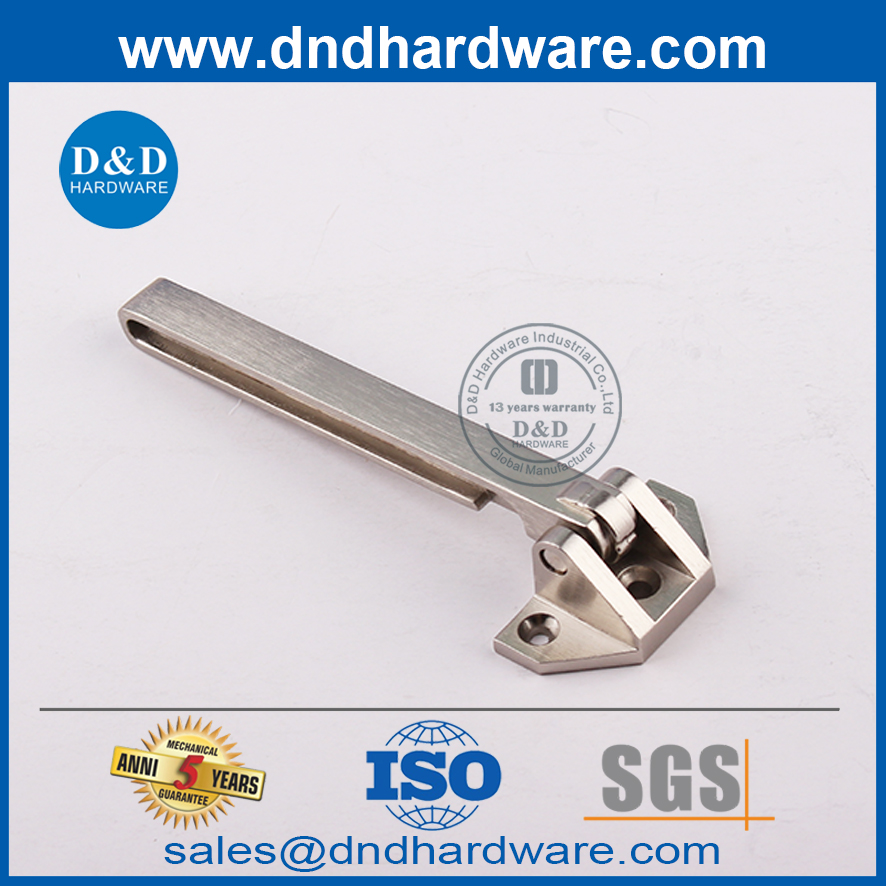 Protector de puerta de madera de níquel satinado plateado de aleación de zinc recto-DDDG009