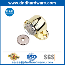 Soporte magnético moderno para puerta de aleación de zinc con acabado pulido y dorado-DDDS031