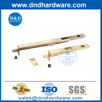 Perno empotrado oculto de latón macizo de seguridad para puerta delantera-DDDB002