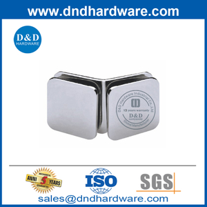 Hardware de clip de vidrio sin marco de acero inoxidable de 135 grados-DDGC004