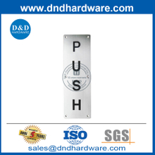 Placa de empuje de acero inoxidable para puerta frontal del mercado-DDSP004