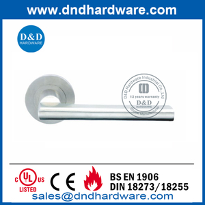 Manija de puerta de palanca interna hueca de acero inoxidable Coustomed-DDTH035