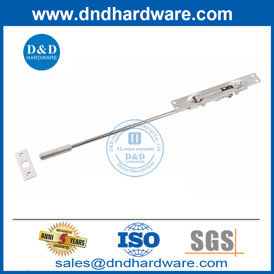 Perno de seguridad manual de acero inoxidable para puerta exterior-DDDB012-B