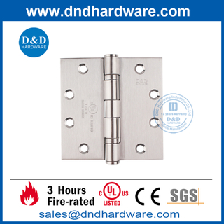 UL 认证不锈钢 316 银配件门铰链- DDSS002-FR-4.5X4.5X3