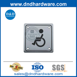 方型不锈钢残疾人厕所门牌-DDSP