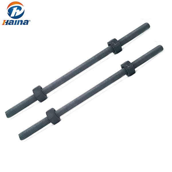 ASTM A193 B7 /B7m /B16 DIN975 DIN976 Acier au carbone / Acier inoxydable Galvanisé à chaud Goujon HDG Tige filetée Entièrement filetée