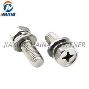 Acero inoxidable 304 316 Phillip Drive Tornillo de cabeza hexagonal combinado