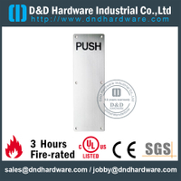 Placa de empuje cuadrada de acero inoxidable 304 para puertas de aluminio externas-DDSP005