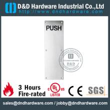 Placa de impulso quadrada de aço inoxidável 304 para portas exteriores de alumínio-DDSP005
