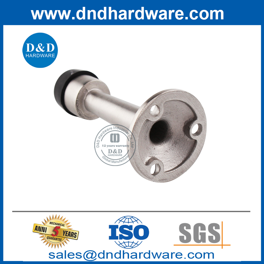Tope de puerta de metal pulido de acero inoxidable pasado de moda-DDDS019