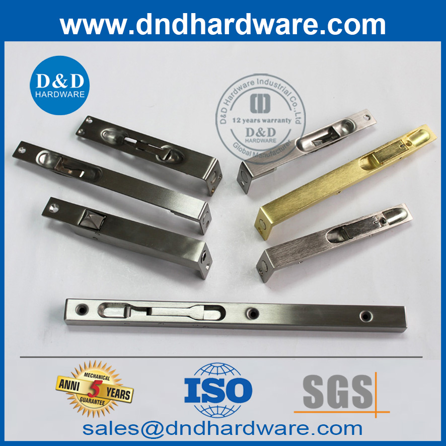 Perno de torre deslizante Narrel montado en superficie de latón para puerta de madera-DDDB016