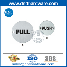 Placa de puxar e placa de impulso do tipo redondo de aço inoxidável 316-DDSP009