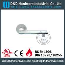 Punho de alavanca 316 de aço inoxidável contínuo moldado popular para portas comerciais -DDSH023