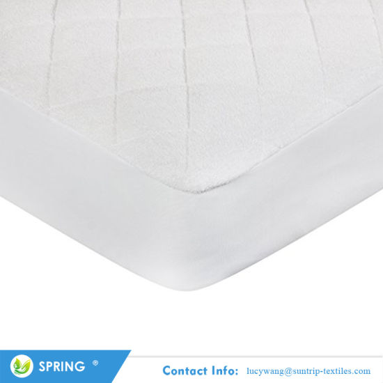 Breathable Cover Protection From Dust Mites Bamboo Quilted Mattress Protector