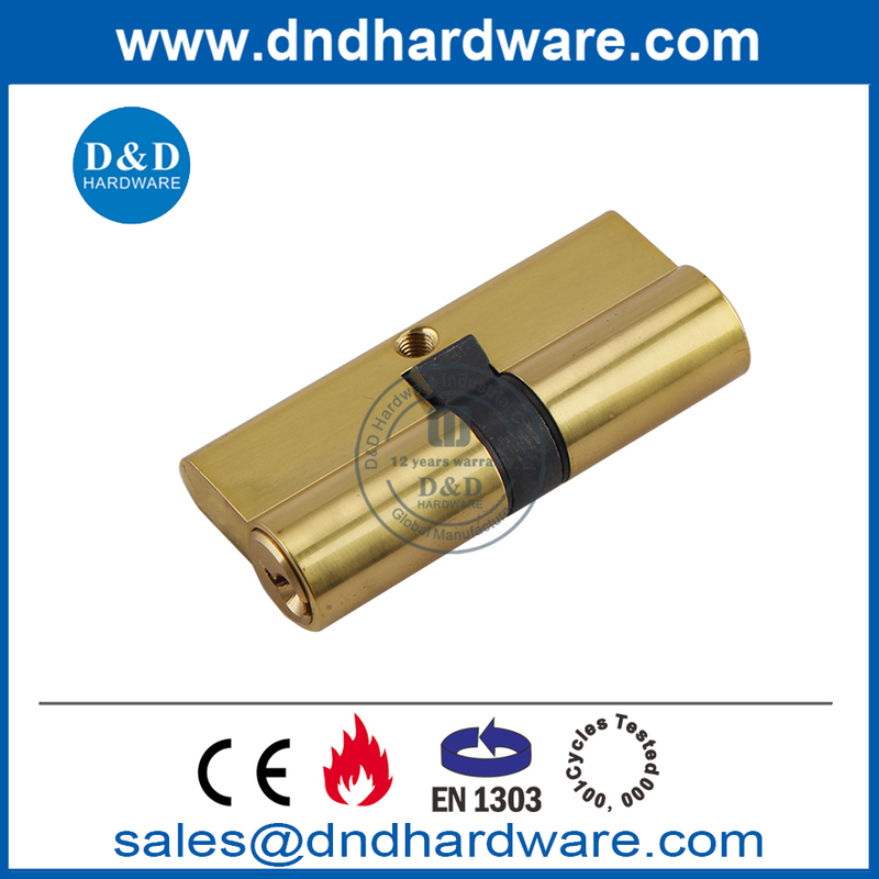 Mejor Euro EN1303 Cerradura de puerta comercial de latón pulido Cylinder-DDLC003