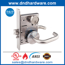 Fechadura de encaixe da porta de entrada à prova de fogo de aço inoxidável 304 UL ANSI Grau 1-DDAL04 F04