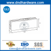 Accesorio de parche inferior de aluminio de buena calidad para puerta de vidrio-DDPT001