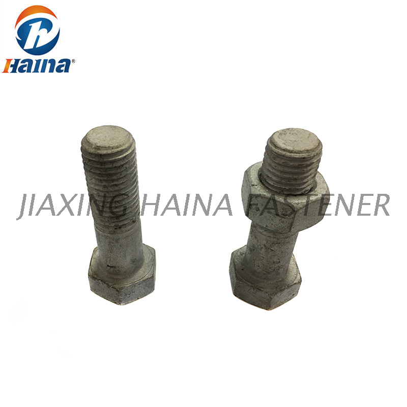 Gr 8.8, Gr10.9 Galvanizado en caliente DIN 931 Perno hexagonal con media rosca