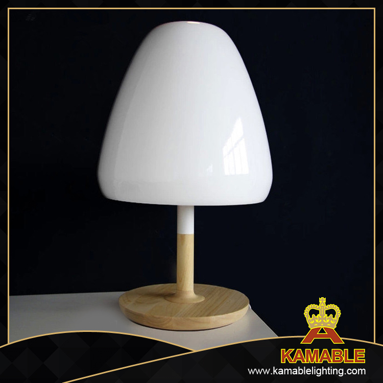 Современная декоративная деревянная настольная лампа E27 (MT21110-1S-380)