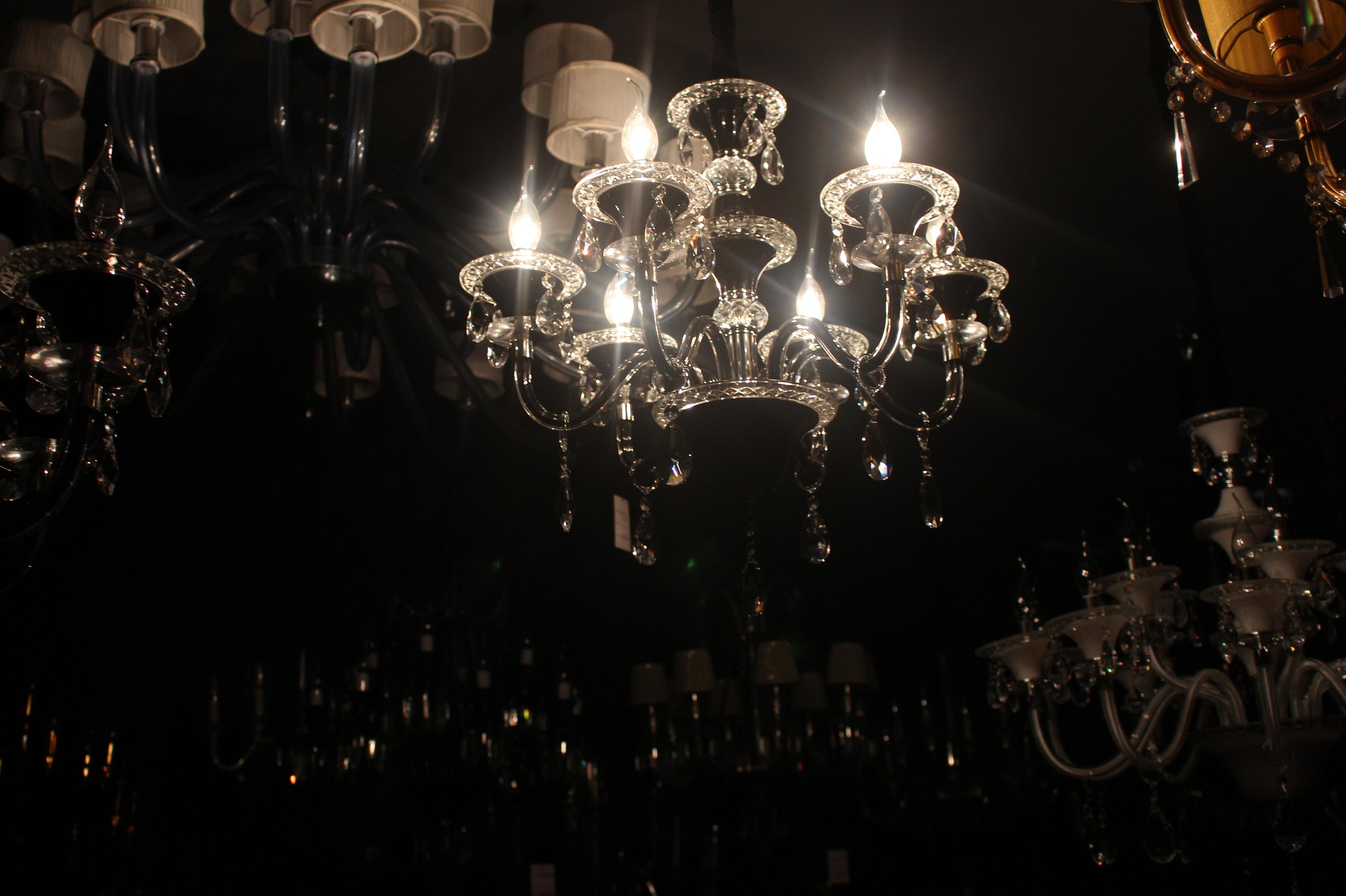 Lámpara de cristal del estilo del pasillo favorable del hotel (KD1002-10+5)
