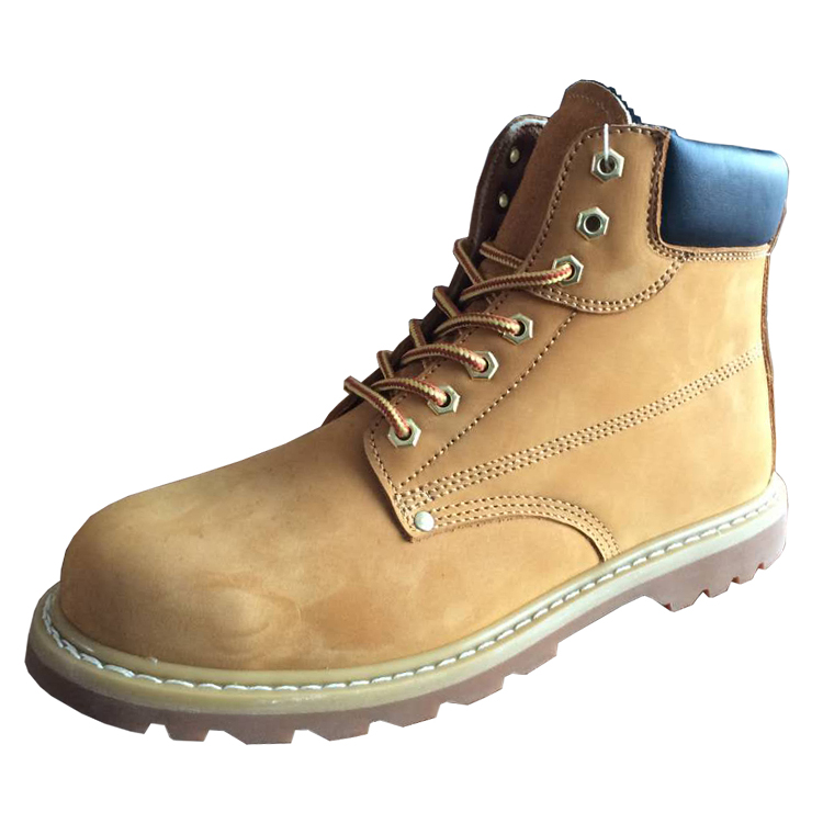 GY004 yellow nubuck leather anti static goodyear safety shoes s3