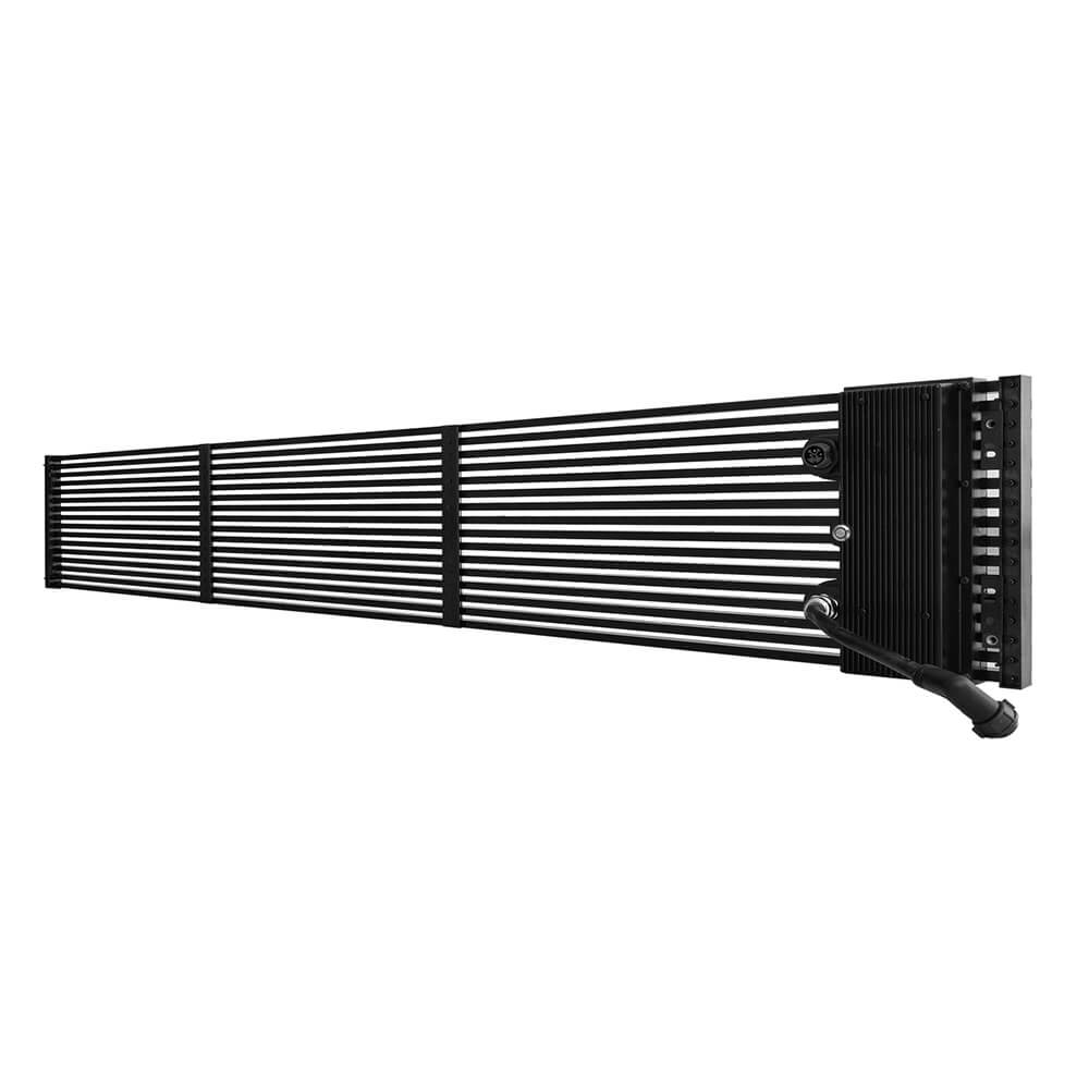 Cortina llevada transparente del haz de la exhibición del gabinete de aluminio del alto brillo 7000 Nits de P15x15mm para la pared de cristal