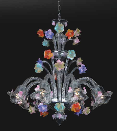 Lámpara de cristal de la flor del estilo de Murano (81123-8)