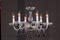 Lámpara de cristal del pasillo del hotel del estilo de Leggiere (BOLA NEGRA 615-6L)